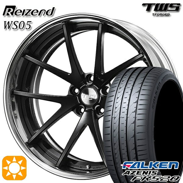 【取付対象】BMW X1 F48 225/45R19 96Y XL ファルケン アゼニス FK520 TWS Reizend WS05 フラットブラック 19インチ 8.0J 5H112 サマータイヤホイールセット