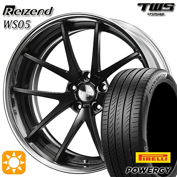 【取付対象】BMW X1 F48 225/45R19 96W XL ピレリ パワジー TWS Reizend WS05 フラットブラック 19インチ 8.0J 5H112 サマータイヤホイールセット