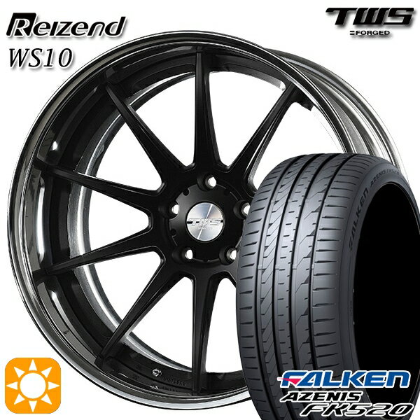 【取付対象】BMW X1 F48 225/45R19 96Y XL ファルケン アゼニス FK520 TWS Reizend WS10 フラットブラック 19インチ 8.0J 5H112 サマータイヤホイールセット