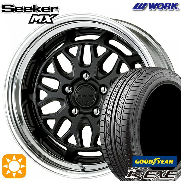 【取付対象】215/40R18 89W XL グッドイヤー イーグル LSEXE WORK シーカー MX マットブラック 18インチ 7.5J 5H114.3 サマータイヤホイールセット