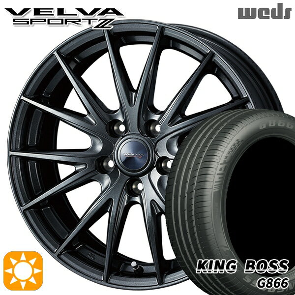 【取付対象】235/50R18 101W XL キングボス G866 Weds ヴェルバスポルト2 ディープメタルII 18インチ 8.0J 5H114.3 サマータイヤホイールセット