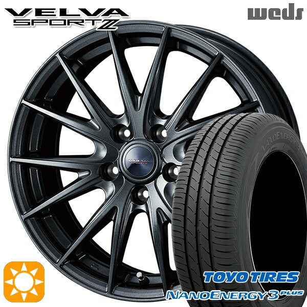 【取付対象】215/45R18 89W トーヨー ナノエナジー3プラス Weds ヴェルバスポルト2 ディープメタルII 18インチ 7.5J 5H114.3 サマータイヤホイールセット