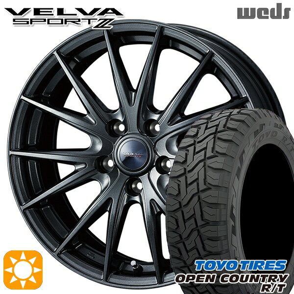 【取付対象】225/60R17 99Q トーヨー オープンカントリー R/T Weds ヴェルバスポルト2 ディープメタルII 17インチ 7.0J 5H114.3 サマータイヤホイールセット