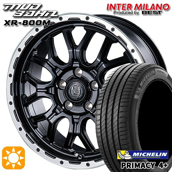 【取付対象】リーフ レヴォーグ 215/50R17 95W XL ミシュラン プライマシー4プラス インターミラノ マッドバーン XR-800M MBK/RP 17インチ 7.0J 5H114.3 サマータイヤホイールセット