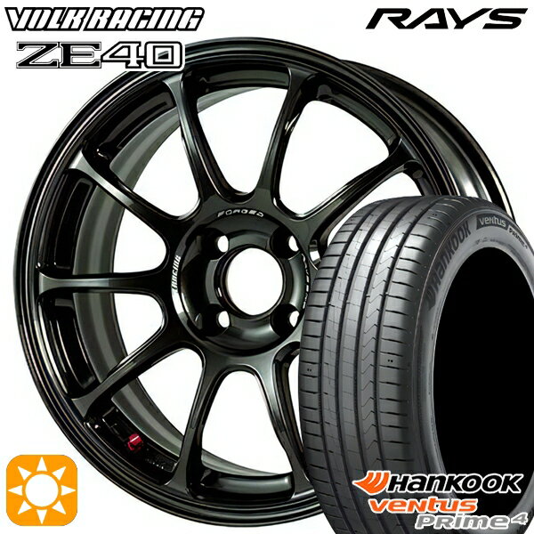 【取付対象】195/50R16 88V XL ハンコック veNtus PRime4 K135 RAYS ボルクレーシング ZE40 MM 16インチ 7.0J 4H100 サマータイヤホイールセット