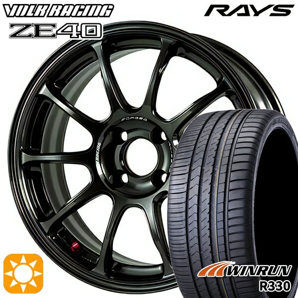 【取付対象】195/45R16 84V XL ウィンラン R330 RAYS ボルクレーシング ZE40 MM 16インチ 7.0J 4H100 サマータイヤホイールセット