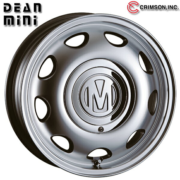 14インチ 5.0J 4H100 +45 CRIMSON クリムソン ディーン MINI ミニ バーニッシュグレー アルミホイール単品 4本（1台分）送料無料