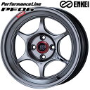 17インチ 7.0J 4H100 +38 ENKEI エンケイ パフォーマンスライン PF06 ハイパーシルバー アルミホイール単品 4本(1台分)送料無料(2)