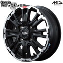 12インチ 4.0J 4H100 +42 MID Garcia SS REVOLVER KC ガルシア リボルバー セミグロスブラック/リボルバーポリッシュ アルミホイール単品 1本 4本以上送料無料