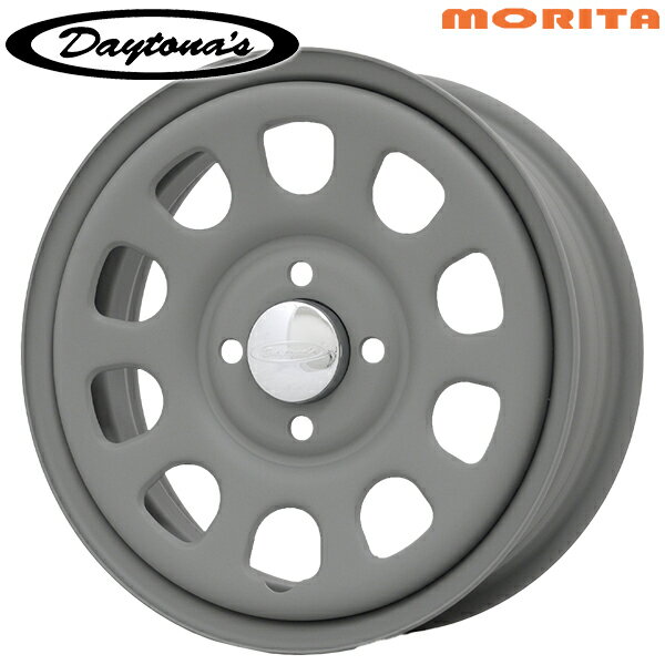 MRT デイトナズ サイズ：14インチ 6.0J HOLE/PCD：4H 100 インセット：30 カラー：マットグレー スチールホイール単品 1本 4本以上送料無料