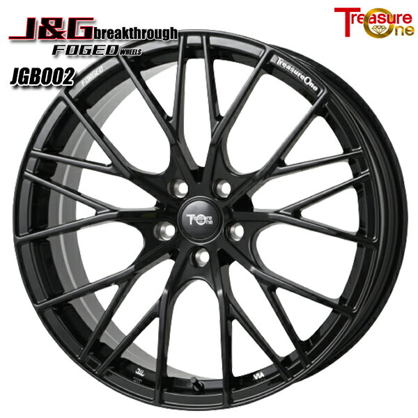 20インチ 10.5J 5H112 19〜44 トレジャーワン 鍛造 J&G ブレイクスルー JGB002 ブラック アルミホイール単品 4本（1台分）送料無料 ■受注生産商品■