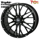 19インチ 8.0J 6H139.7 30〜50 トレジャーワン 鍛造 トライエアー TAM02 マットブラック アルミホイール単品 1本 4本以上送料無料 ■受注生産商品■(2)