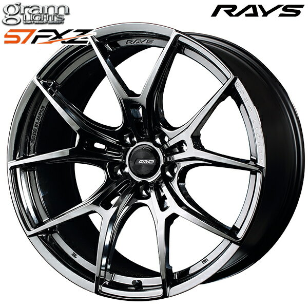 18インチ 7.5J 5H114.3 +40 RAYS グラムライツ 57FXZ RBC/マシニング （SNJ） アルミホイール単品 4本（1台分）送料無料