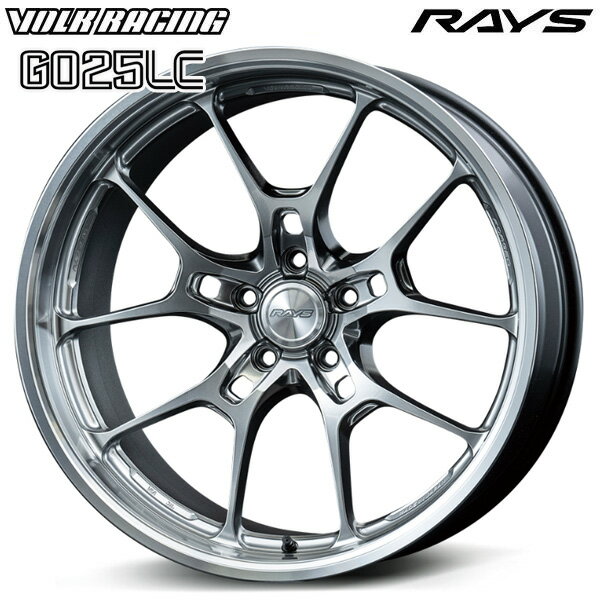 20インチ 9.5J 5H112 +45 RAYS ボルクレーシング G025LC SI（シャイニングライトメタル） アルミホイール単品 4本（1台分）送料無料