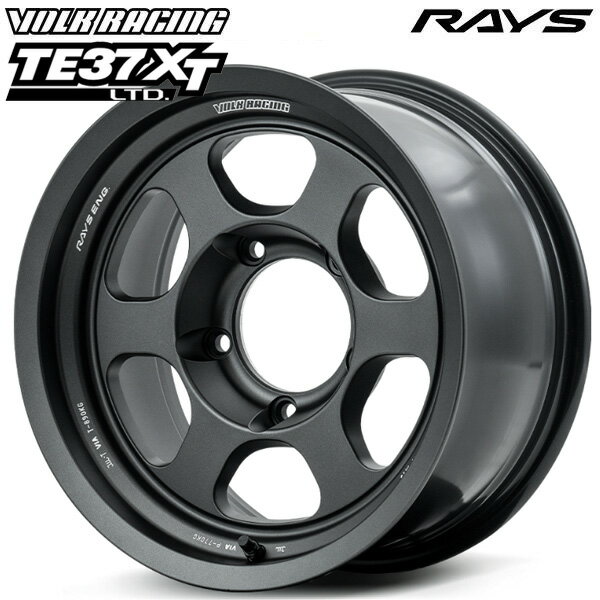 樂天商城 - 16インチ 8.0J 5H150 ±0 RAYS ボルクレーシング TE37XT LTD MT（マットガンブラック） アルミホイール単品 4本（1台分）送料無料