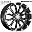 22インチ 10.0J 6H139.7 55 WALD ヴァルド ジャレット J11C ブラックポリッシュ アルミホイール単品 1本 4本以上送料無料/代金引換不可