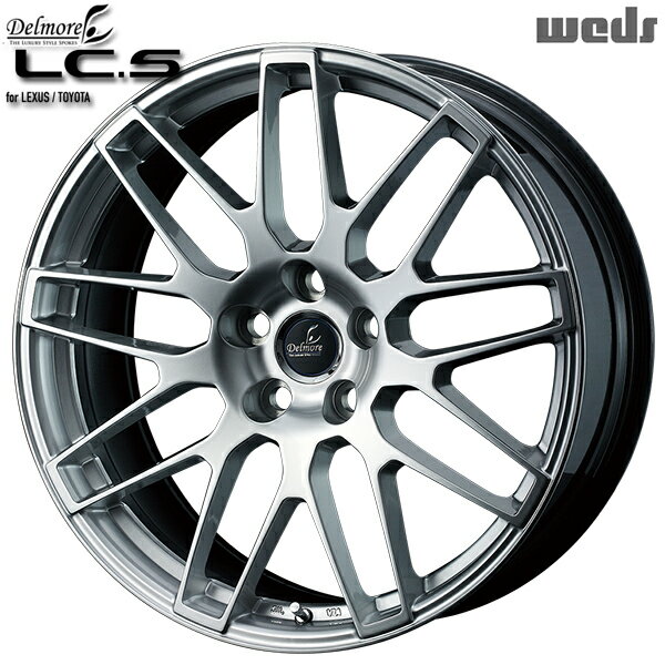 20インチ 8.5J 5H120 +25 WEDS デルモア LCS ハイパーシルバー アルミホイール単品 4本（1台分） 送料無料