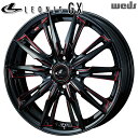 17インチ 6.5J 4H100 42 Weds レオニス GX BK/SC （RED) （ブラック/SCマシニング レッド） アルミホイール単品 4本（1台分） 送料無料