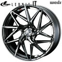 19インチ 7.5J 5H114.3 +48 Weds レオニス IT BMCMC (ブラックメタルコート ミラーカット) アルミホイール単品 4本(1台分) 送料無料(2)