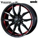 18インチ 7.0J 5H114.3 +53 WEDS ノヴァリス ローグVF ピアノブラック/レッドライン アルミホイール単品 4本(1台分) 送料無料(2)
