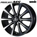 15インチ 6.0J 5H114.3 +53 Weds ウェッズ ライツレー MS ブラックメタリックポリッシュ アルミホイール単品 4本(1台分) 送料無料(2)
