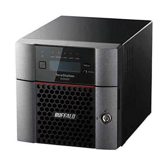 【未開封品】【外箱ダメージ有り】 BUFFALO / バッファロー 2ベイデスクトップNAS WS5220DN02W9 2TB Windows Server IoT 2019 for Storage Workgroup 搭載