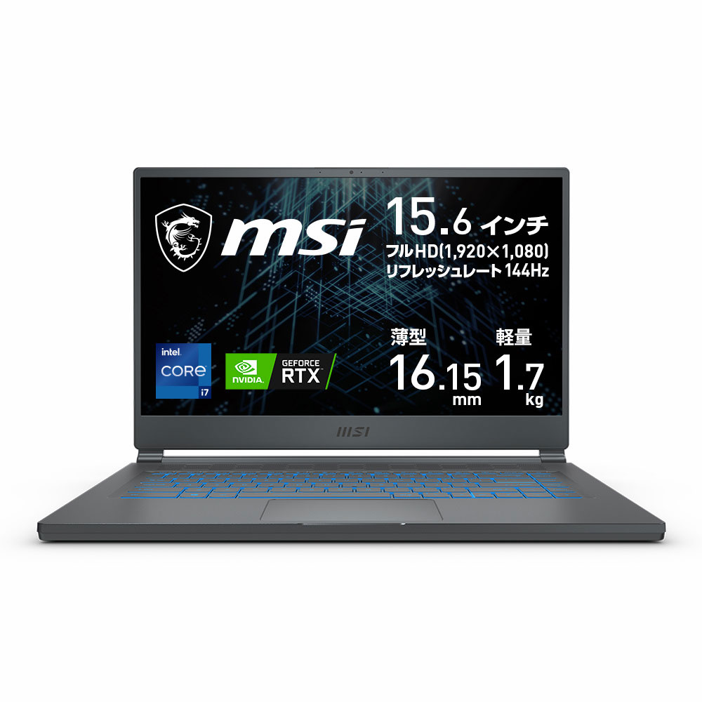 ★【中古】 MSI Stealth 15M 第11世代Core i7プロセッサー GeForce RTX 3060 Laptop搭載 ゲーミングノートPC