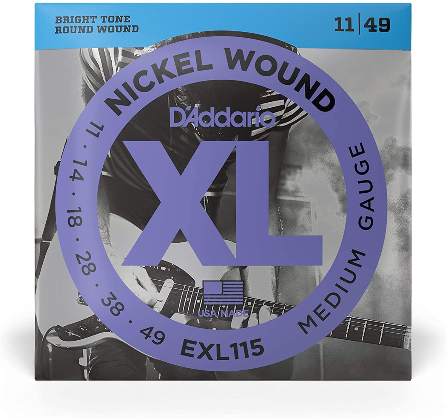 ▲【新品】【国内正規品】D'Addario ダダリオ EXL115 Blues_JazzRock ブルース_ジャズ ロック 11-49 エレキギター弦