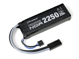 【新品】 G-FORCE ジーフォースNoir LiPo 7.4V 2250mAhミニS互換サイズ 電動ガン用バッテリー GFG904【3個までメール便可】