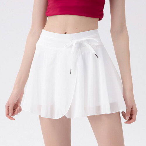 楽天市場】ハイウエスト フレア スカート（カラーホワイト）（スポーツ