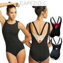 Capezio タンクレオタード バックフラワーレース バレエ用品 バレエレオタード大人【カペジオ】ジュニア～大人用