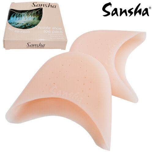 【ポイント5倍 5/16 2時まで】Sansha シリコントウパッド|ラバーパット つま先パッド バレエ用品 【サンシャ】|