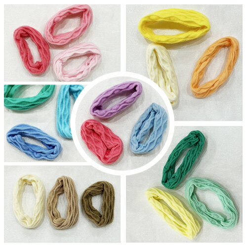 カラフルジャージヘアゴム3個セット|ニットゴム ゴム ヘアアクセサリー 絡まりにくいヘアゴム|
