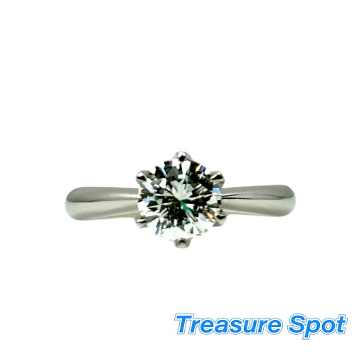 ダイヤ リング ダイヤモンド D1.008ct Pt900 #8.5 中央鑑定書 送料無料 【トレジャースポット】 【中古】 ダイヤ リング ダイヤモンド D1.008ct Pt900 #8.5 中央鑑定書 送料無料 【トレジャースポット】 【中古】