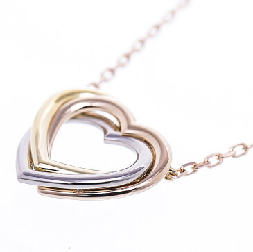 Cartier カルティエ トリニティ ハートネックレス 750 スリーカラー 新品同様品 送料無料 【トレジャースポット】【中古】