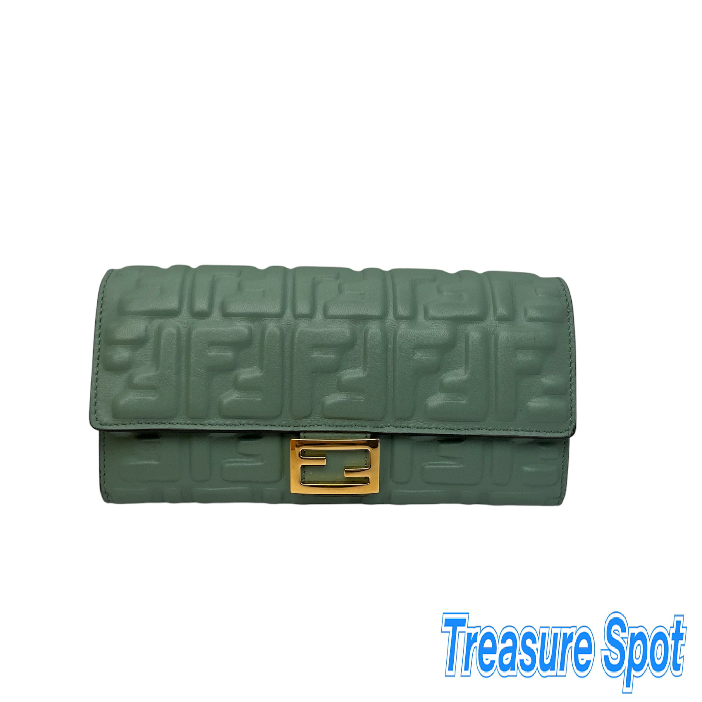 FENDI◇長財布/レザー/グリーン/無地/レディース// - 長財布 FENDI◇長財布/レザー/グリーン/無地/レディース// - 長財布