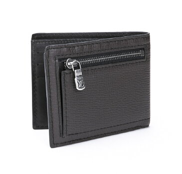 ルイヴィトン LOUIS VUITTON ポルトフォイユ・コンパクトコイン 二つ折り財布(小銭入れ有) メンズ ユタレザー マロン ブラウン系 未使用展示品 【トレジャースポット】【中古】