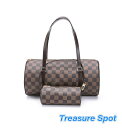 ルイヴィトン LOUIS VUITTON パピヨン ポーチ付き ダミエ 【トレジャースポット】【中古】