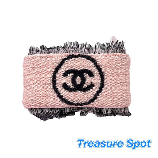 シャネル リストバンド ピンク ココマーク レース CHANEL 送料無料 【中古】【トレジャースポット】 シャネル リストバンド ピンク ココマーク レース CHANEL 送料無料 【中古】【トレジャースポット】