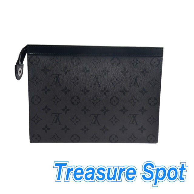 ルイヴィトン　LV　LOUIS　VUITTON　ポシェットヴォワヤージュMM　モノグラムエクリプス　新品同様品　チップ　送料無料　【トレジャースポット】　中古