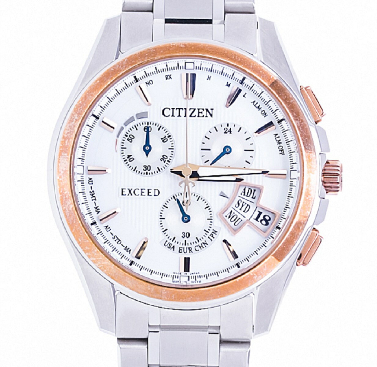 シチズン　CITIZEN　エクシードエコドライブ　EBS74-5102　電波ソーラー　チタン　Ti　 ...