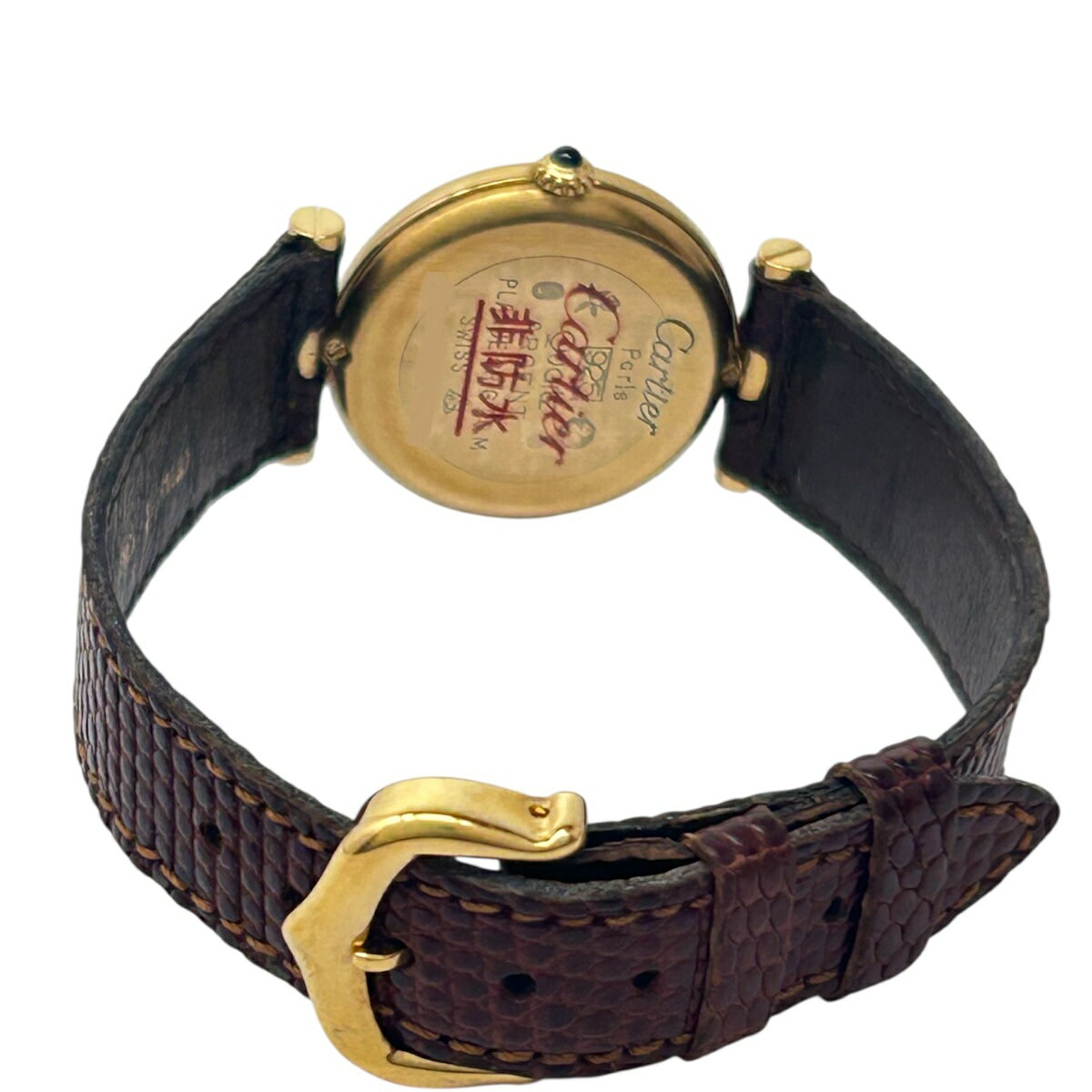 カルティェ　Cartier　マストヴァンドーム　Qz　レディース　腕時計　メーカーメンテナンス証明書（2025年5月）　メンテ袋　中古　【トレジャースポット】