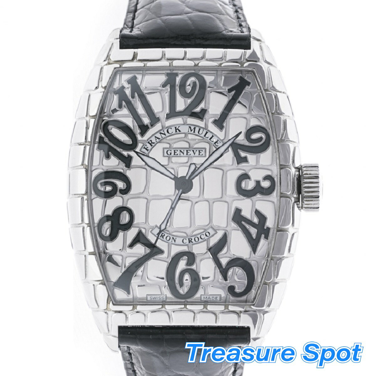 FRANCK MULLER　フランクミュラー　トノーカーベックス アイアンクロコ　9880SC IRON CRO　ステンレス　自動巻き　並行　メンズ　時計　送料無料　【トレジャースポット】【中古】