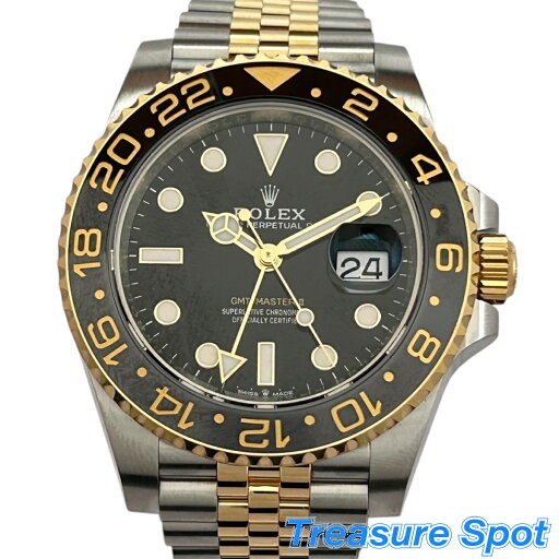 ロレックス ROLEX GMTマスターII 126713GRNR ランダム ブラック 黒 SS/YG メンズ 腕時計 保カード(2024年8月) 専用箱 中古 【トレジャースポット】 ロレックス ROLEX GMTマスターII 126713GRNR ランダム ブラック 黒 SS/YG メンズ 腕時計 保カード(2024年8月) 専用箱 中古 【トレジャースポット】