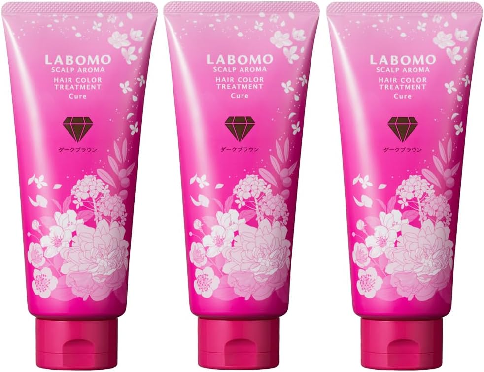 「3本セット」アートネイチャー ラボモ LABOMO スカルプアロマ ヘアカラートリートメント メイリー 200g ダークブラウン