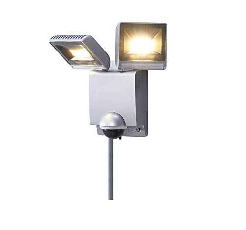 「新品」オプテックス LEDセンサーライトON/OFFタイプ LA-23(S)[シルバー][2灯型]