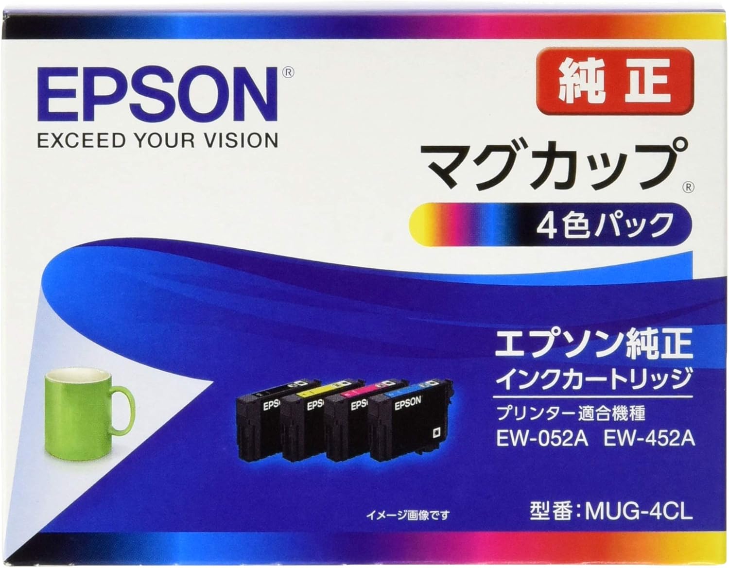 楽天市場】epson 純正インクカートリッジ mug－4cl 4色パックの通販