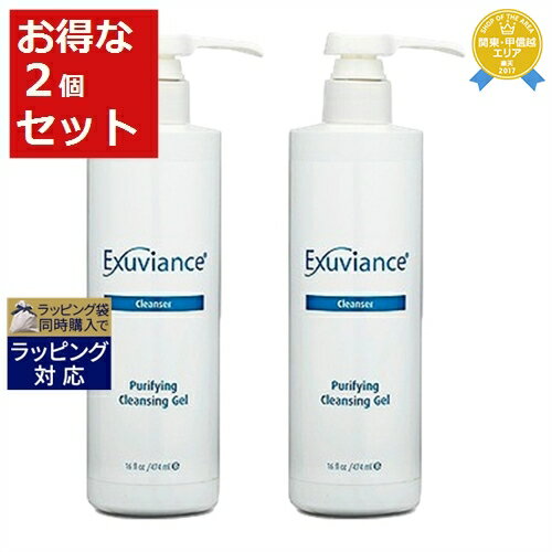 エクスビアンス ピュリファイング・クレンジング・ジェル お得な2個セット 474ml（サロンサイズ・ポンプ付） x 2 | 日本未発売 お得な大容量サイズ 最安値に挑戦 Exuviance 洗顔フォーム