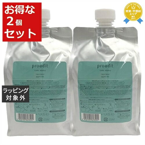 送料無料★ルベル ケアワークス トリートメントソフトフィット お得な2個セット 1000ml（リフィル） x 2 | Lebel コンディショナー