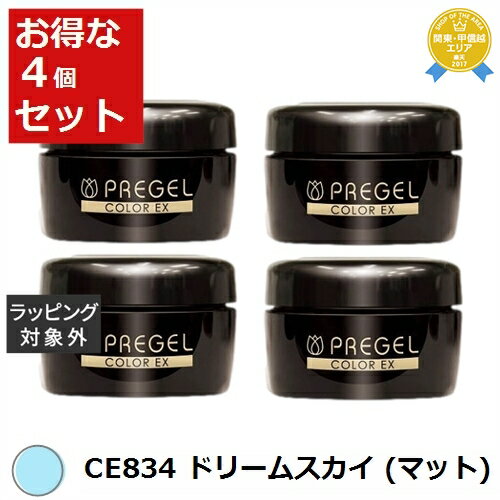 送料無料★プリジェル プリジェル カラーEX CE834 ドリームスカイ (マット) x 4 | PREGEL ネイル用品